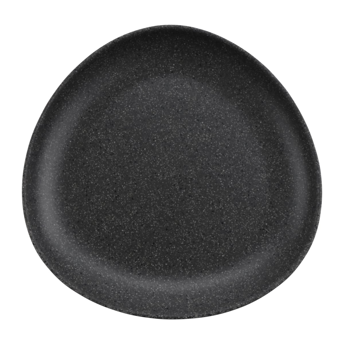 Picture of Winco RIV222 7.83 in. Revive Stone Grey & Black Triangle Melamine Plate - Medium - 7.83 x 7.83 x 0.5 in. - G.E.T, Cheforward - Each 24