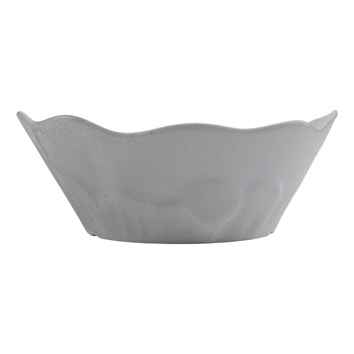 Picture of Winco RNX203 50.75 oz Rainex Showered White Oval Melamine Bowl, 10 x 8.5 x 3 in. - G.E.T, Cheforward - Each 12