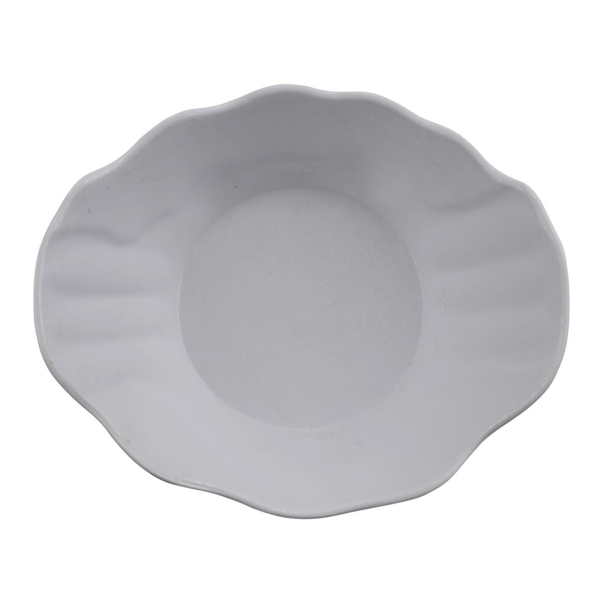 Picture of Winco RNX203 50.75 oz Rainex Showered White Oval Melamine Bowl, 10 x 8.5 x 3 in. - G.E.T, Cheforward - Each 12