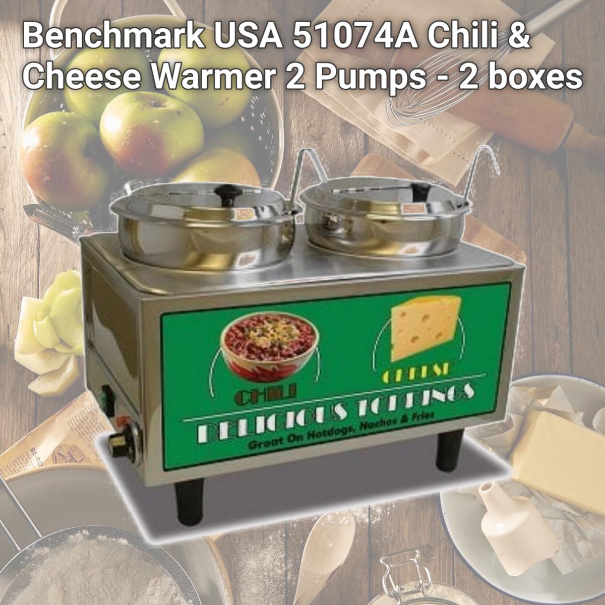 Picture of Benchmark USA 51074A Chili & Cheese Warmer 2 Pumps - 2 boxes