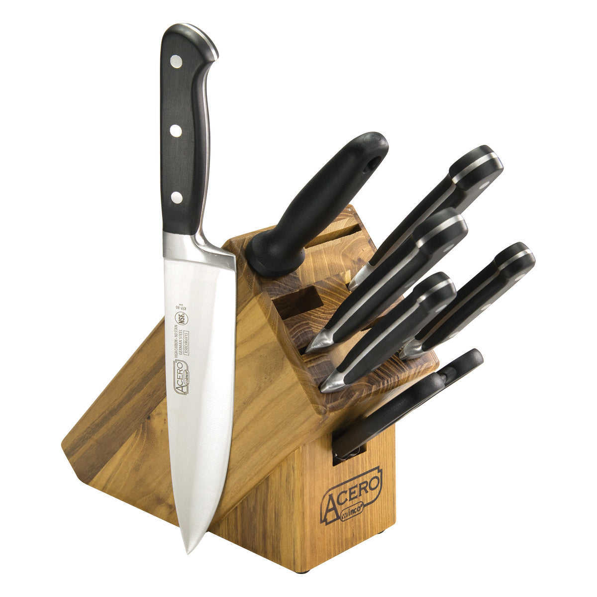 KFP-BLKA Acero Knife Block Set, KFP-35, 50, 61, 80, 82, KS-06 & K-8S
