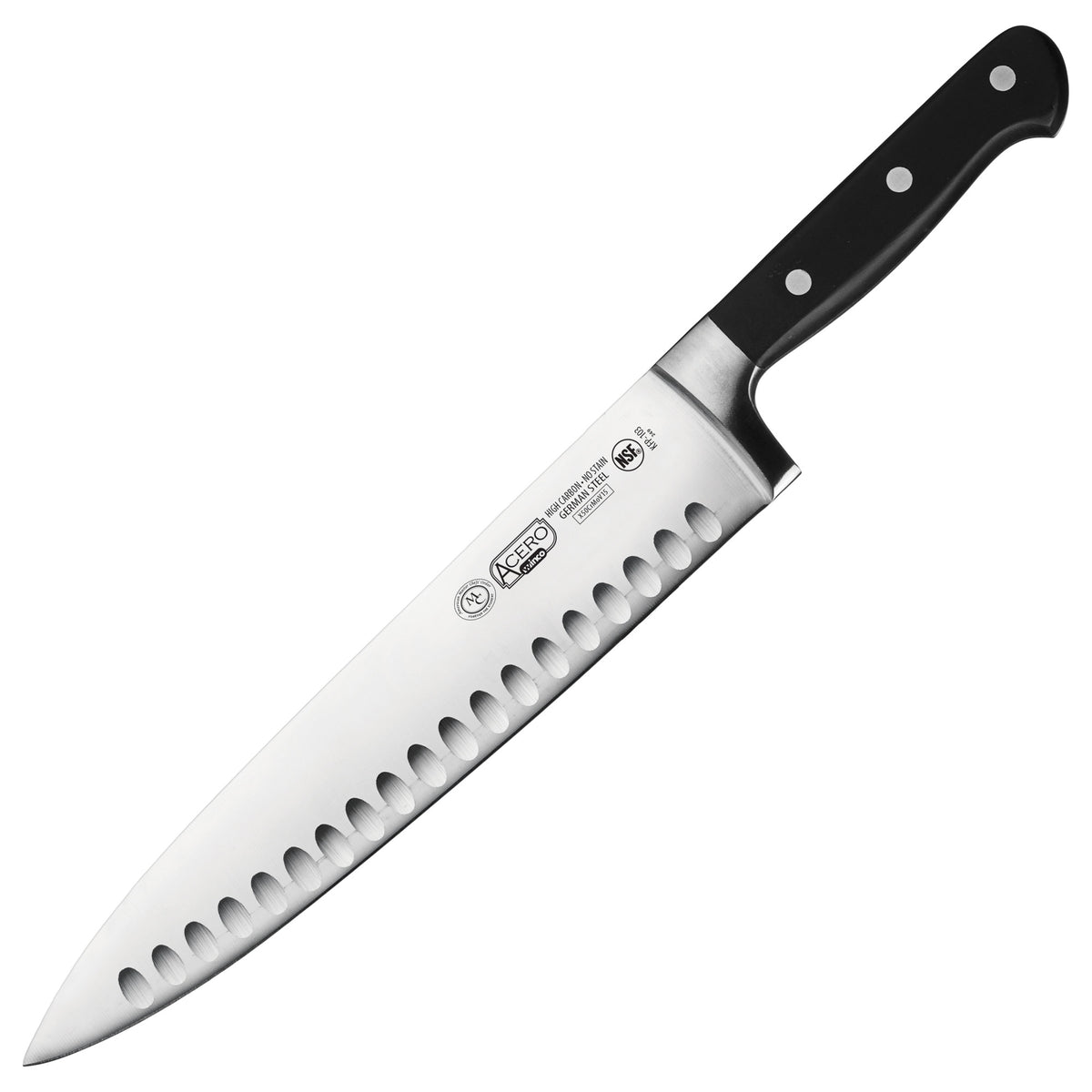 KFP-103 Acero 10 in. Chefs Knife, Hollow Ground
