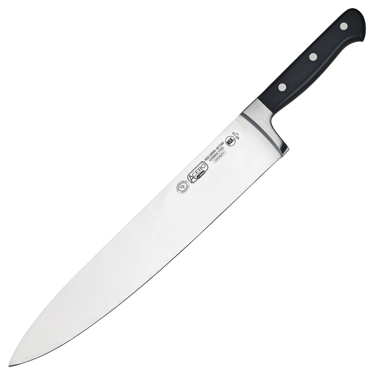 KFP-120 Acero 12 in. Chef Knifes - Triple Riveted, Full Tang Forged Blade