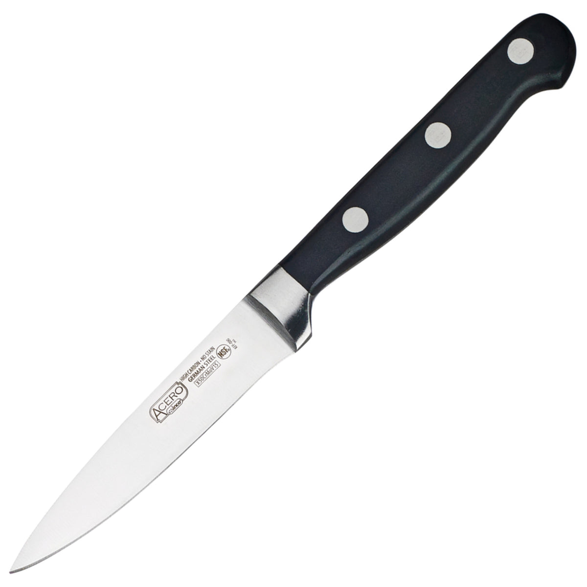 KFP-35 Acero 3.5 in. Paring Knife, Triple Riveted, Full Tang Forged Blade