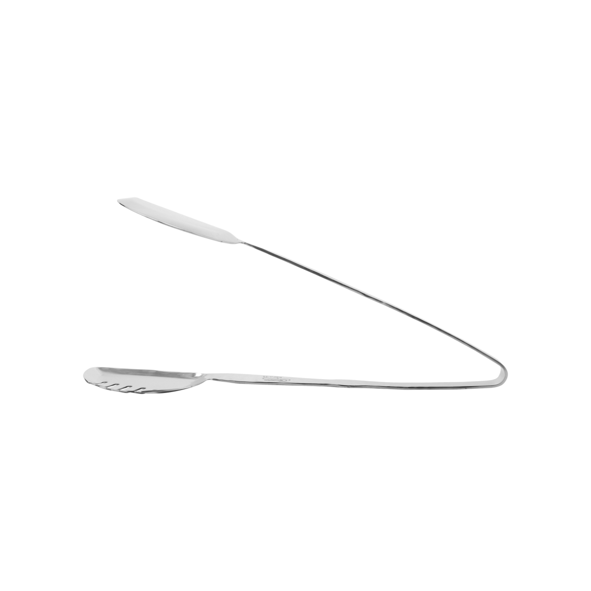 Picture of Winco BSPD-20 10.5 in. Stainless Steel Comb Salad Tong with Pounded Finish - Each 12
