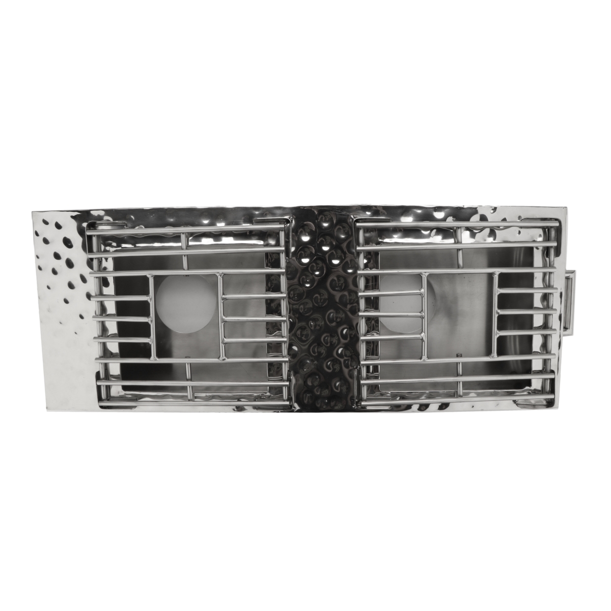 Picture of Winco SSCVR-02 Pounded Stainless Steel Double Burner Cover
