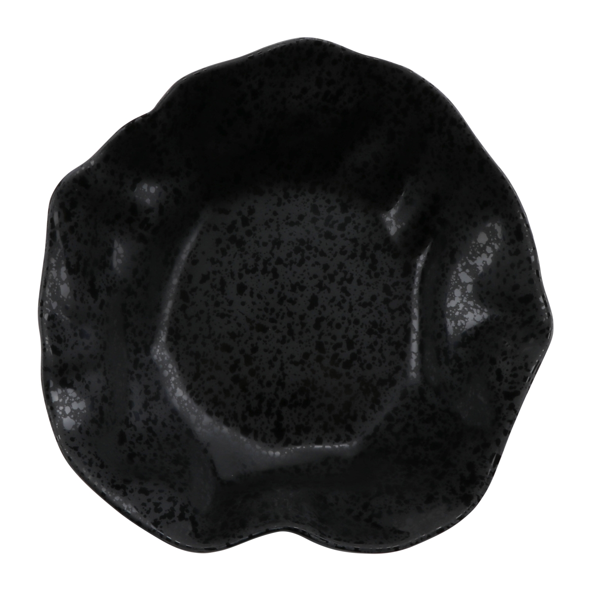 Picture of Winco RNX204 23.67 oz Rainex Showered Black Medium Melamine Bowl, 7.5 x 7.5 x 1.5 in. - G.E.T, Cheforward - Each 12