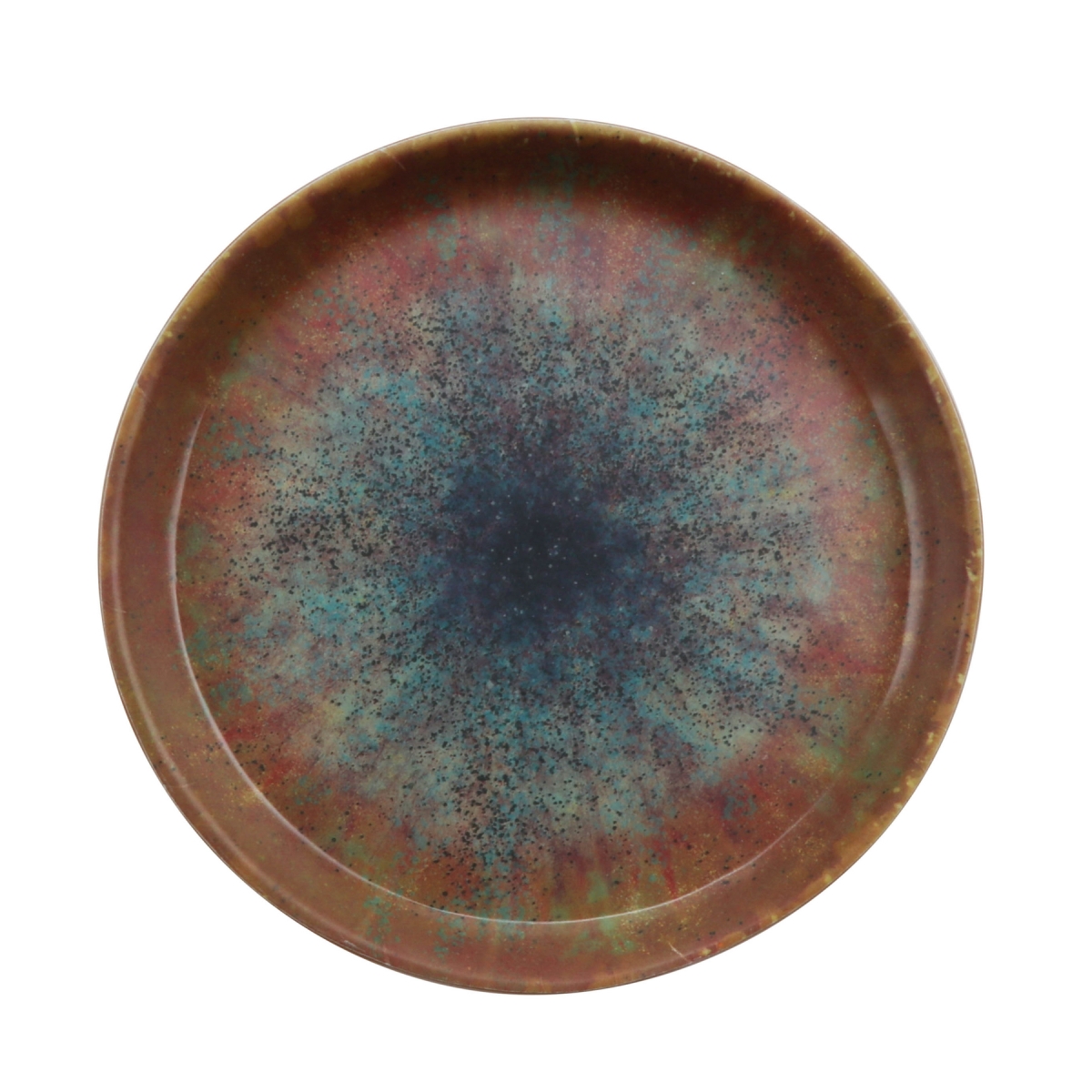 Picture of Winco 20038-CAI 4 in. Savor Clay Azula Iris Round Melamine Plate, 4 x 4 x 0.56 in. - G.E.T, Cheforward - Each 24