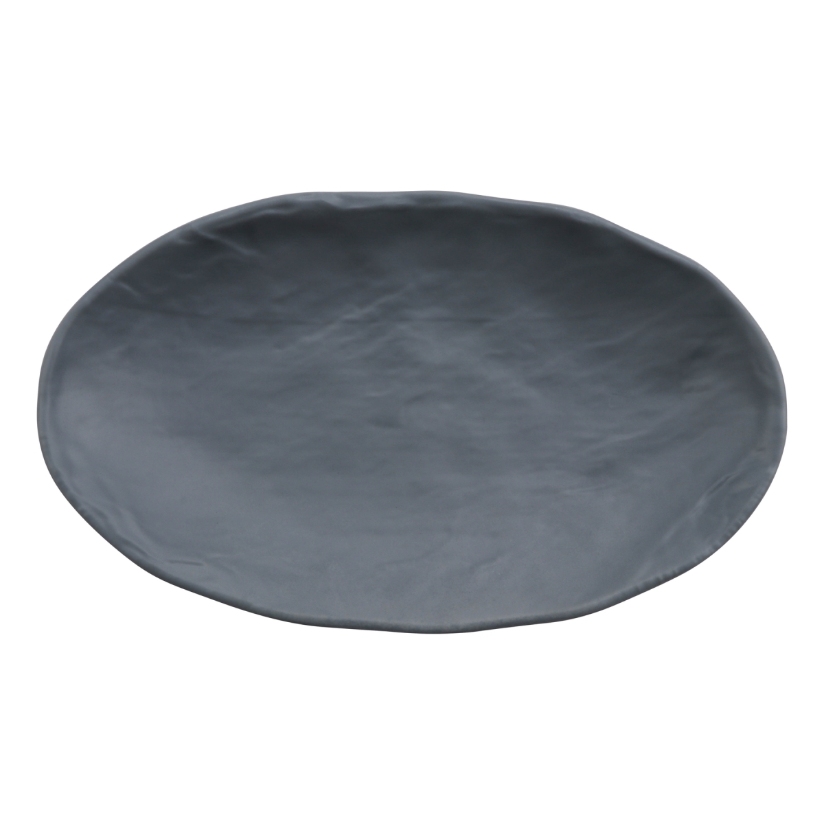 Picture of Winco 15005083005 10.25 in. Endure Weathered Onyx Oval Melamine Plate - Medium - 10.25 x 6.1 x 1.6 in. - G.E.T, Cheforward - Each 24
