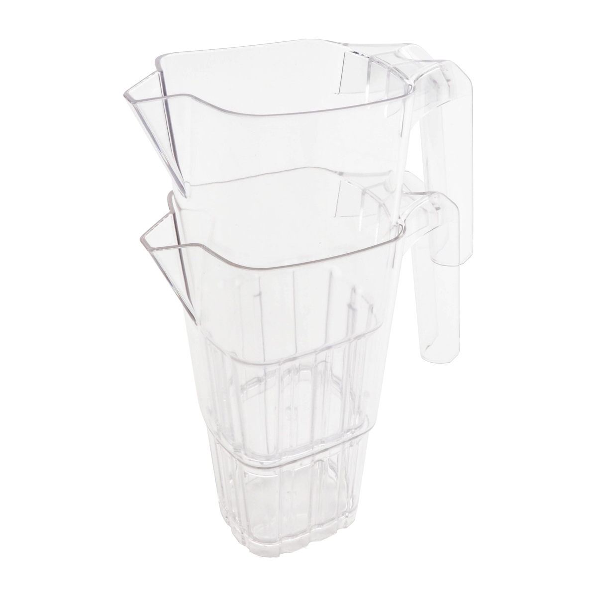 Picture of Winco BP-64-CL 64 oz Clear San Plastic Stackable Pitcher 8.1 x 4.5 x 9.5 in. G.E.T, Pitchers & Decanters - 1 Dozen