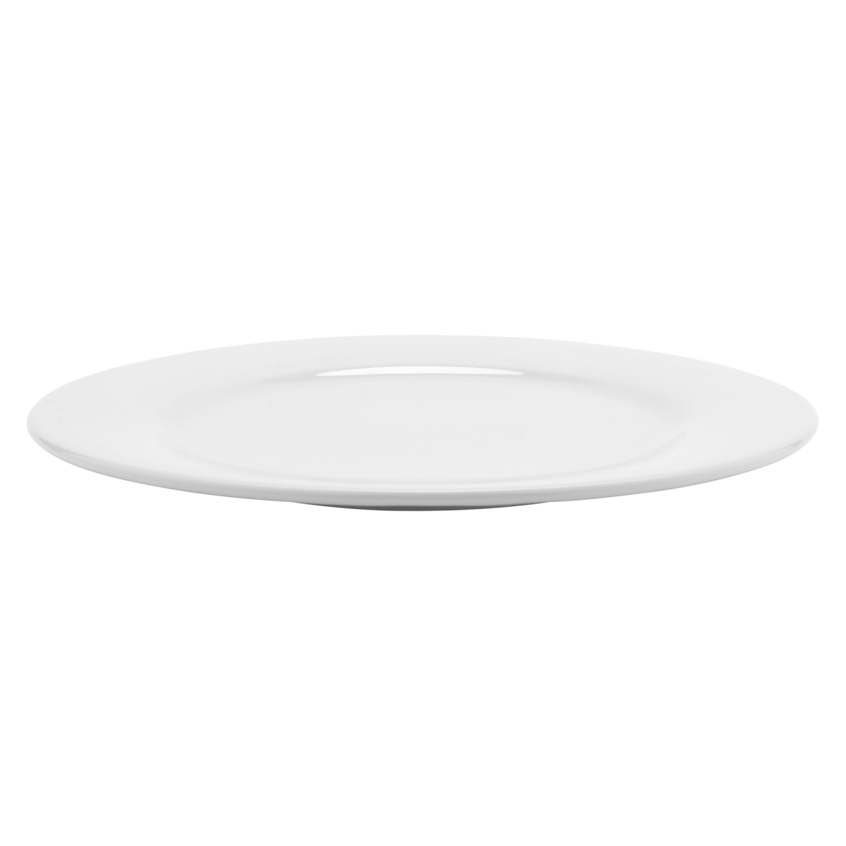 Picture of Winco PA1101902912 12.25 in. Bright White Porcelain Rolled Edge Plate, Corona Actualite - 1 Dozen