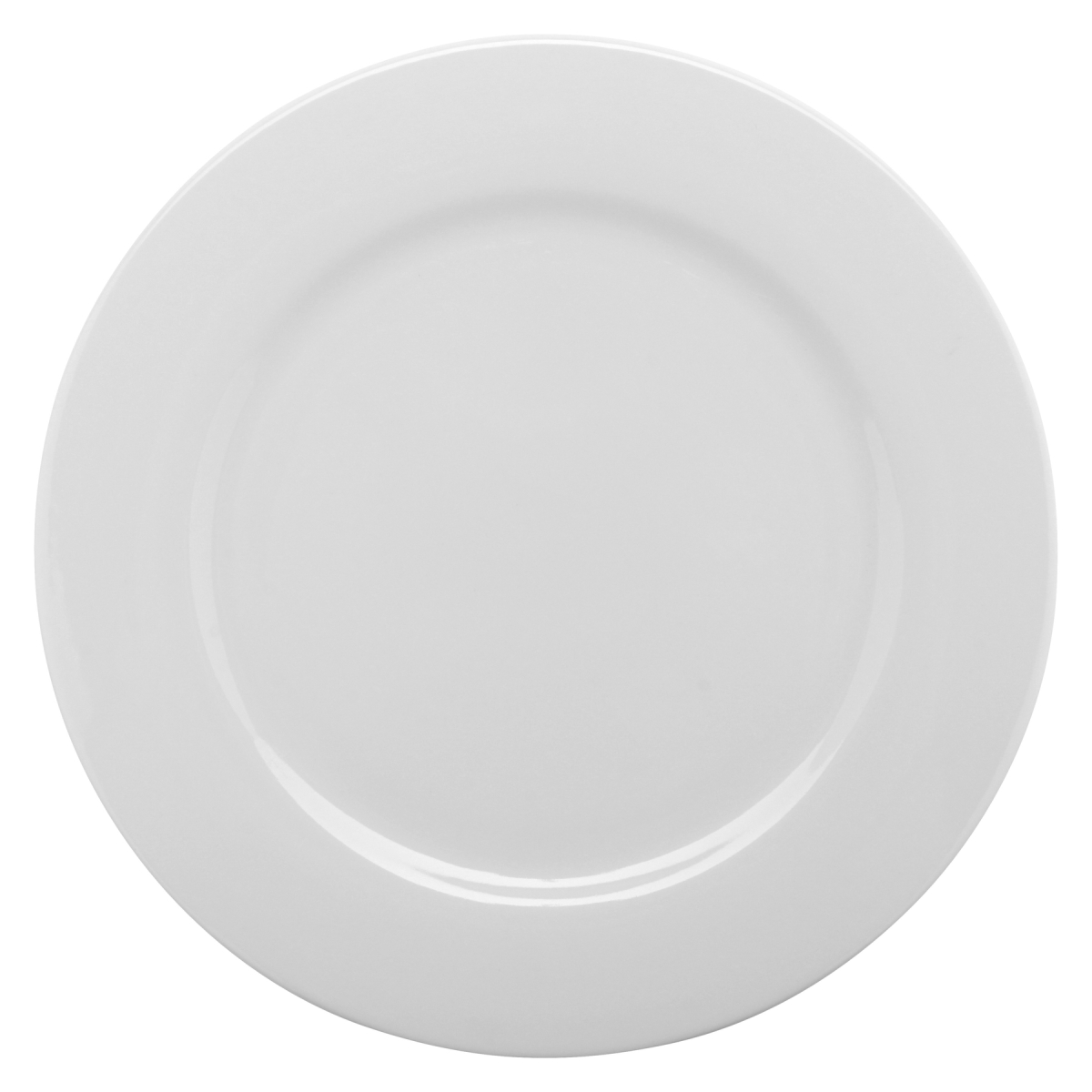 Picture of Winco PA1101902912 12.25 in. Bright White Porcelain Rolled Edge Plate, Corona Actualite - 1 Dozen