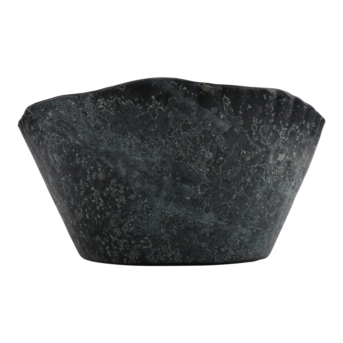 Picture of Winco END205 96 oz Endure Weathered Pewter Trunk Melamine Bowl - Large - 10 x 10 x 4.25 in. - G.E.T, Cheforward - Each 6