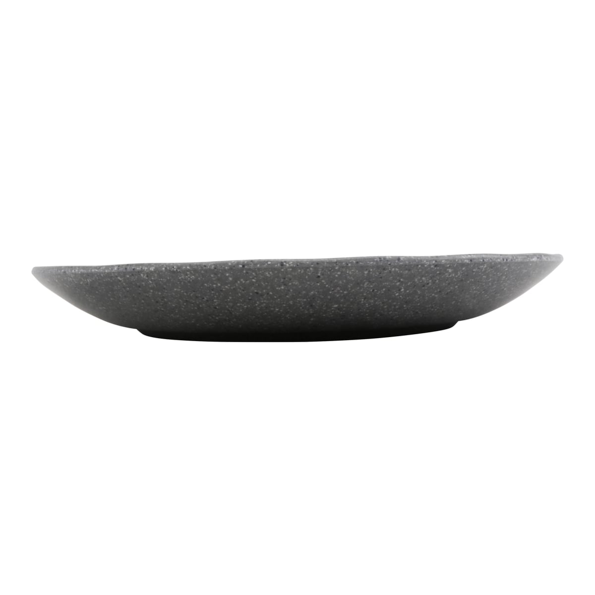 Picture of Winco INF200 10 in. Infuse Stone Grey Round Melamine Plate - Large - 10 x 10 x 1.3 in. - G.E.T, Cheforward - Each 12