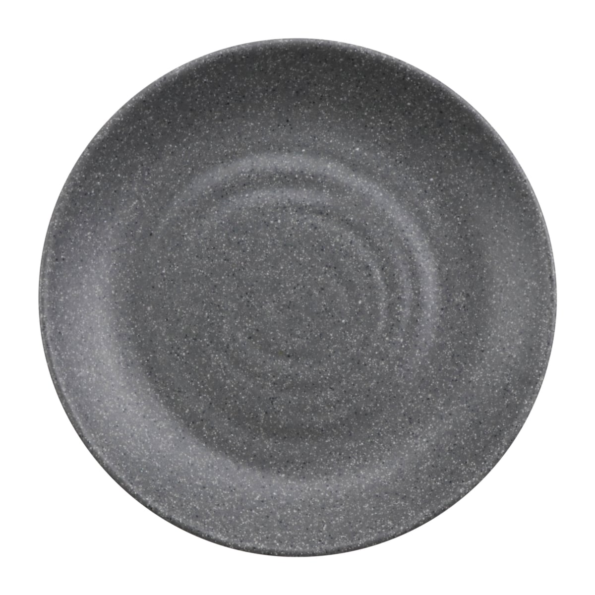 Picture of Winco INF200 10 in. Infuse Stone Grey Round Melamine Plate - Large - 10 x 10 x 1.3 in. - G.E.T, Cheforward - Each 12