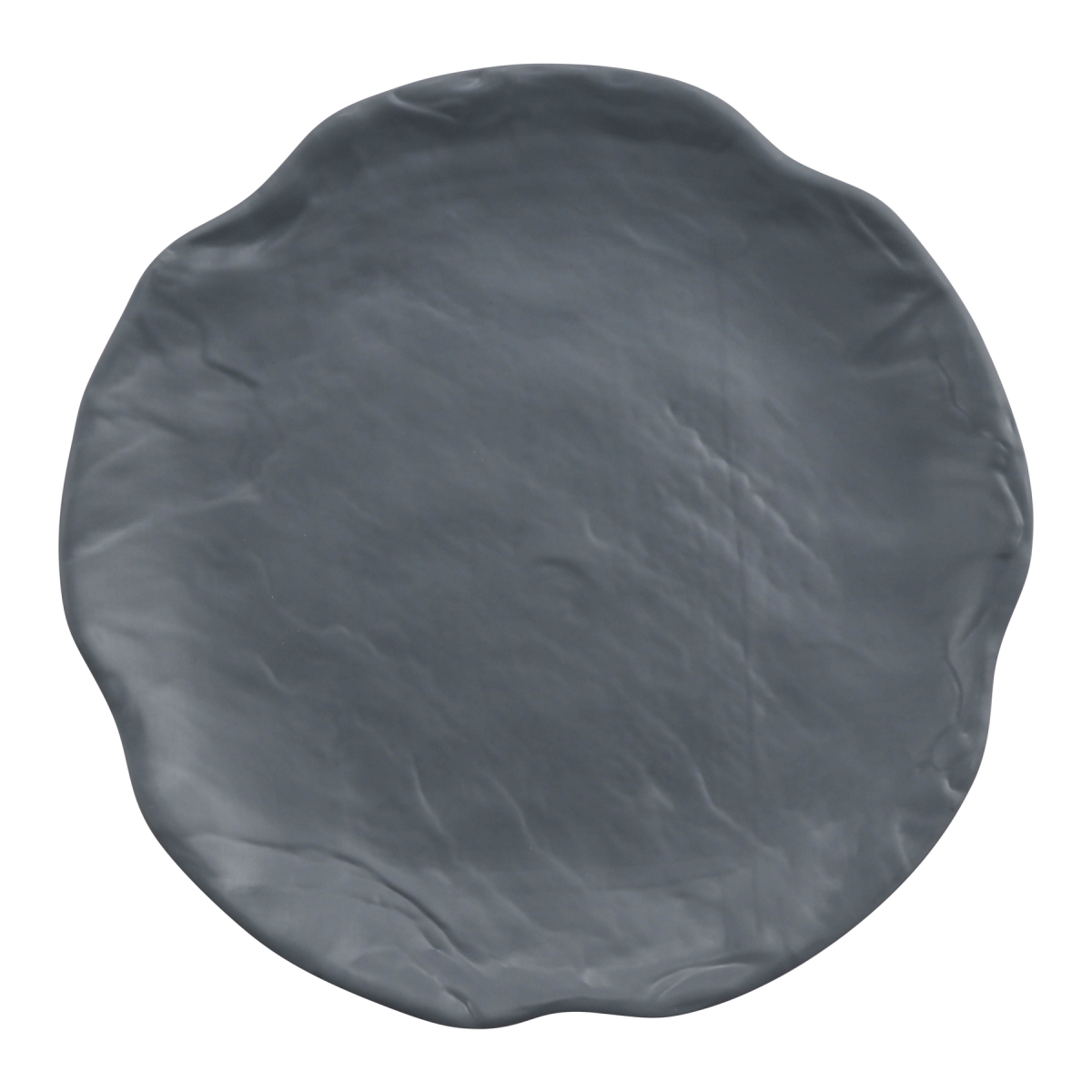 Picture of Winco 15005112005 12 in. Endure Weathered Onyx Round Melamine Plate - Medium - 12 x 12 x 1.5 in. - G.E.T, Cheforward - Each 12