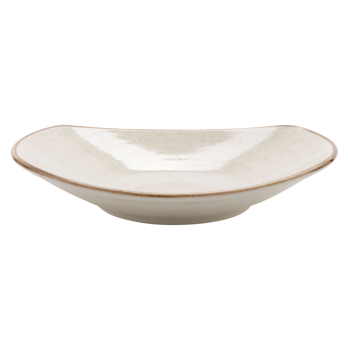 Picture of Winco PP1605723812 34.3 oz Beige Porcelain Pasta Bowl, 10.63 x 9.75 in., Corona Beige Artisan - 1 Dozen