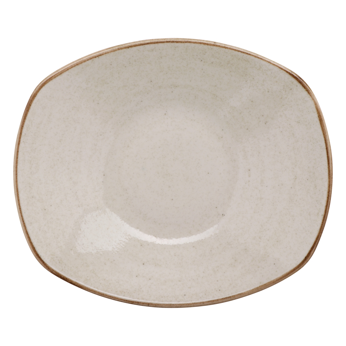 Picture of Winco PP1605723812 34.3 oz Beige Porcelain Pasta Bowl, 10.63 x 9.75 in., Corona Beige Artisan - 1 Dozen