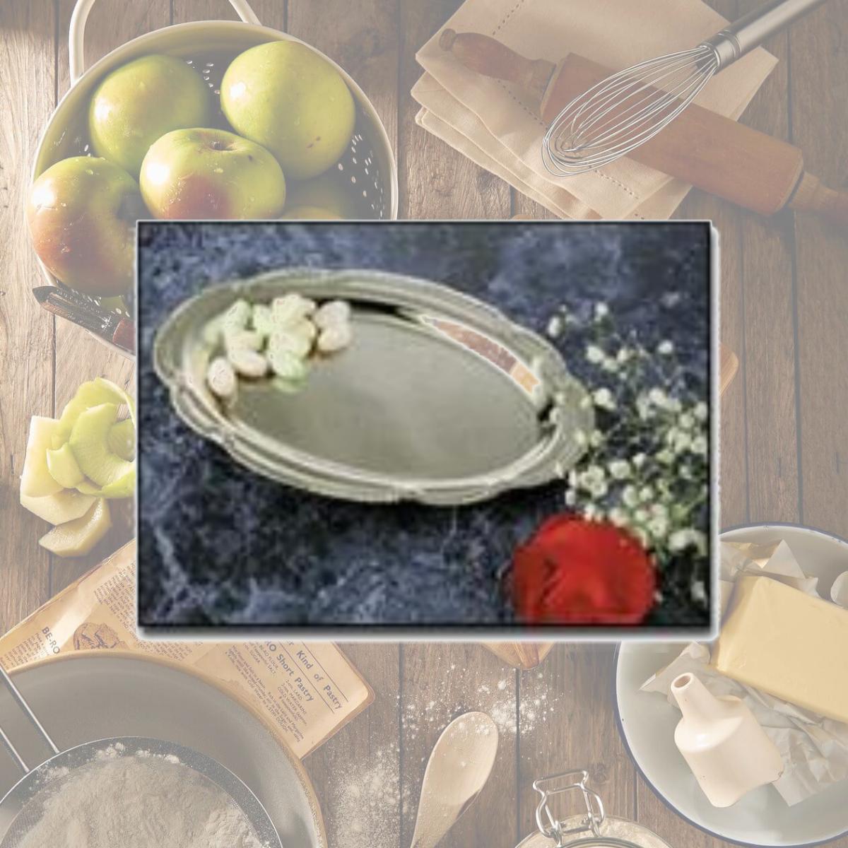 Picture of Sterlingcraft KT404S Hors D'oeuvres Oval No Polish Serving Tray