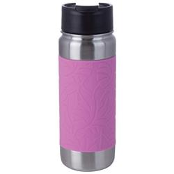 Ktxvbpnk 18 Oz Double Wall Vacuum Bottle With Wrap & Flip Top Lid, Pink