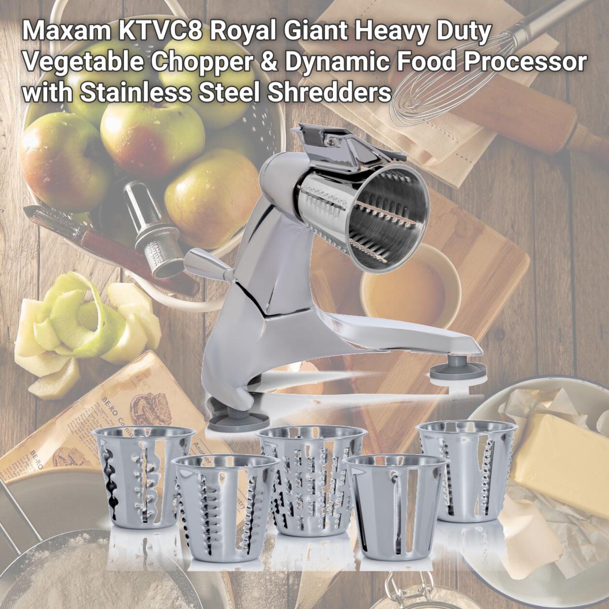 Picture of Maxam KTVC8 Royal Giant Heavy Duty Vegetable Chopper & Dynamic Food Processor with Stainless Steel Shredders