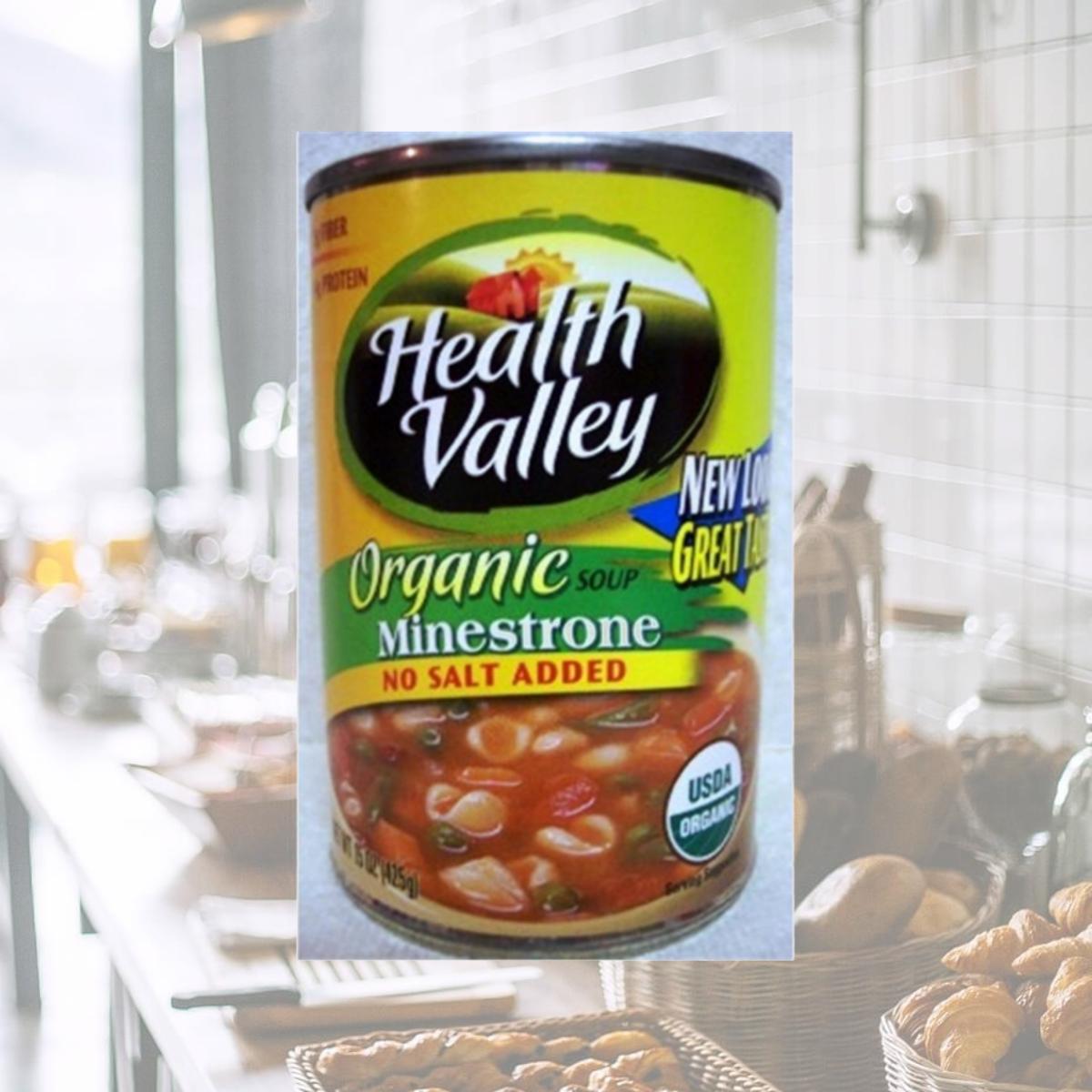 Picture of Heath Valley Natural Foods 50217 Organic Minestrone Soup No Salt