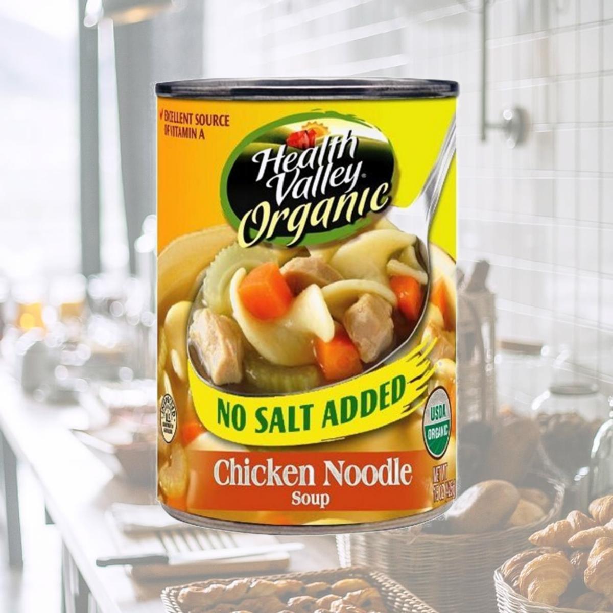 Picture of Heath Valley Natural Foods 34383 Organic Chicken Noodle Soup No Salt