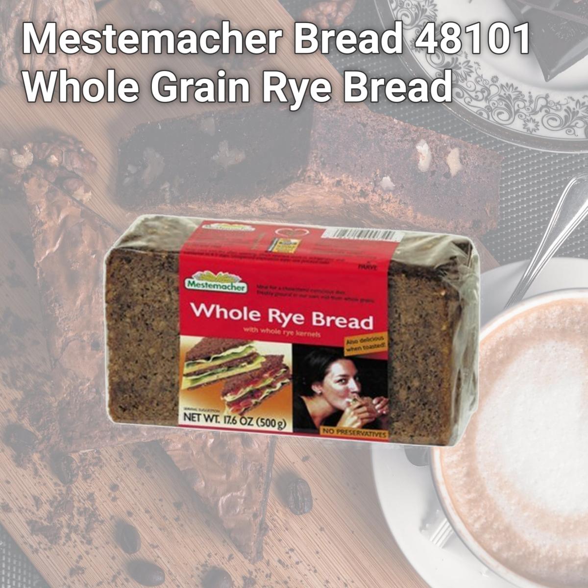 Picture of Mestemacher Bread 48101 Whole Grain Rye Bread