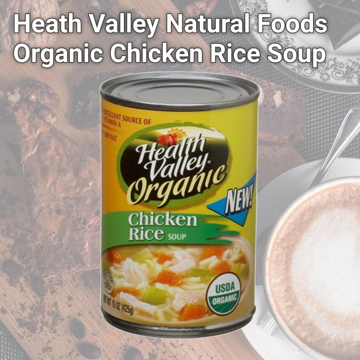 Picture of Heath Valley Natural Foods 34390 Organic Chicken Rice Soup