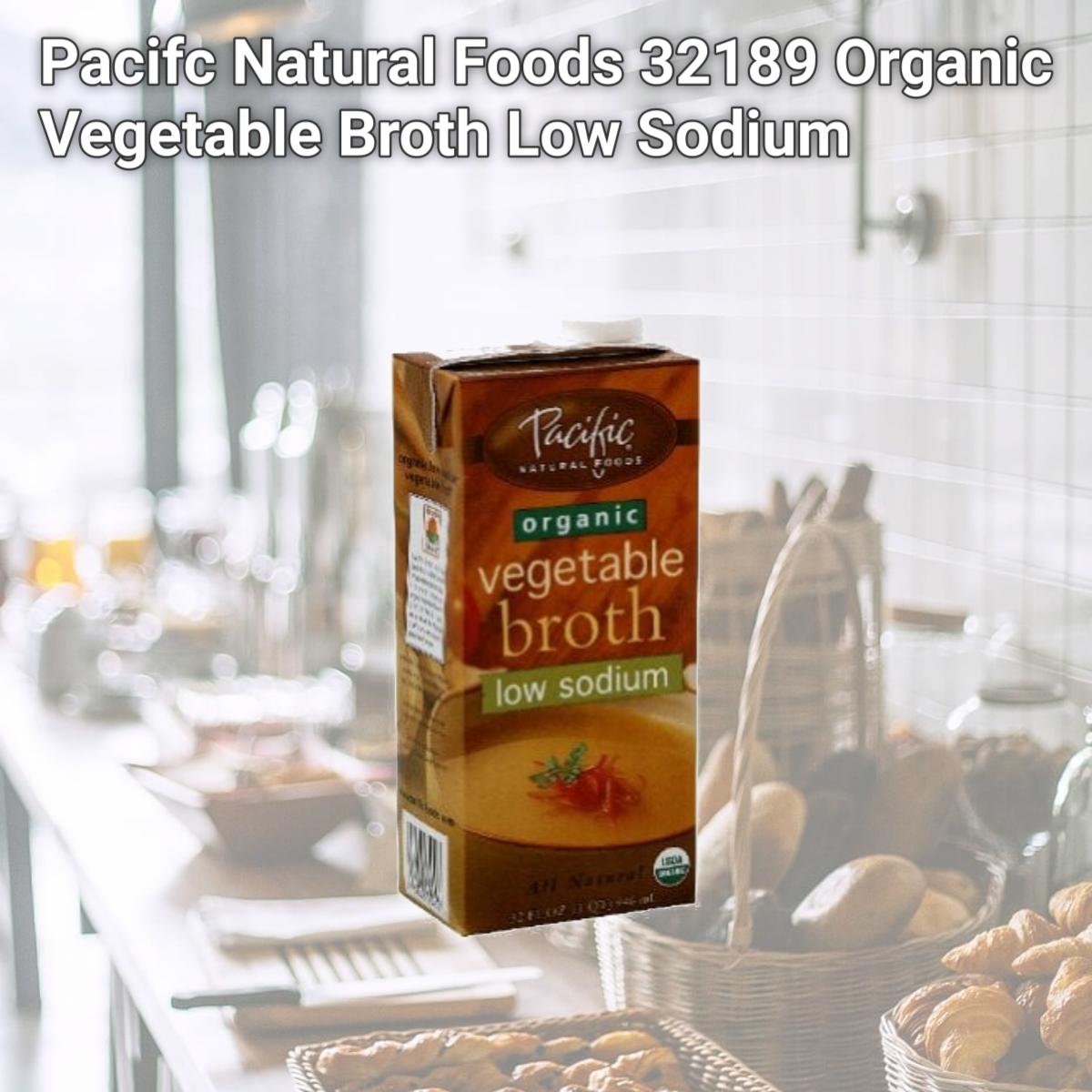 Picture of Pacifc Natural Foods 32189 Organic Vegetable Broth Low Sodium