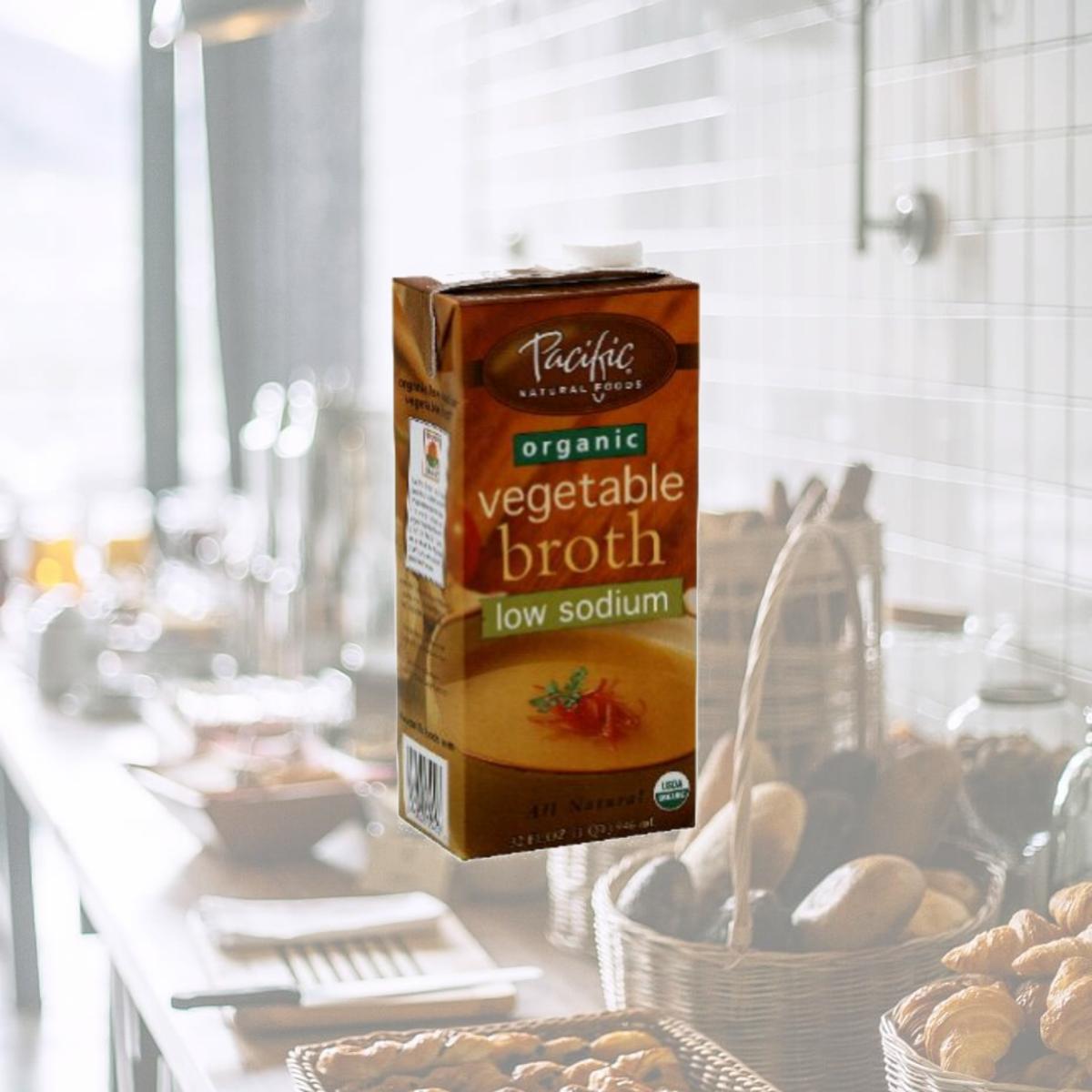 Picture of Pacifc Natural Foods 32189 Organic Vegetable Broth Low Sodium
