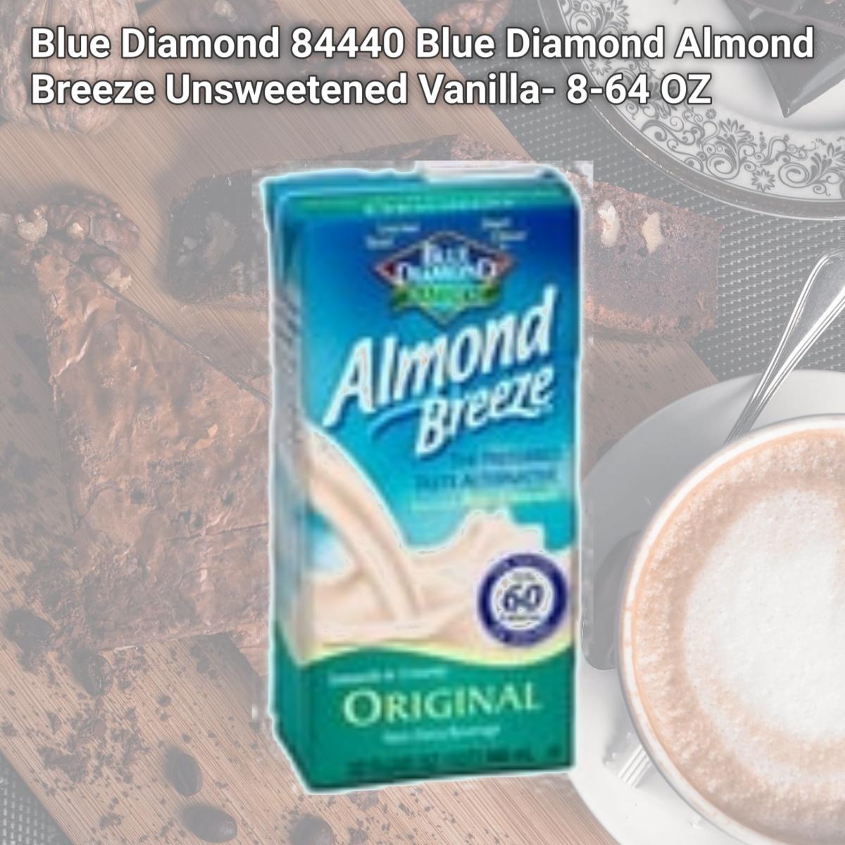 Picture of Blue Diamond 84440 Blue Diamond Almond Breeze Unsweetened Vanilla- 8-64 OZ
