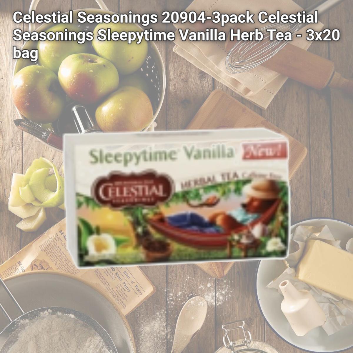 Picture of Celestial Seasonings 20904-3pack Celestial Seasonings Sleepytime Vanilla Herb Tea - 3x20 bag