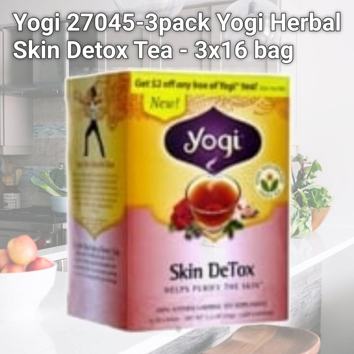 Picture of Yogi 27045-3pack Yogi Herbal Skin Detox Tea - 3x16 bag