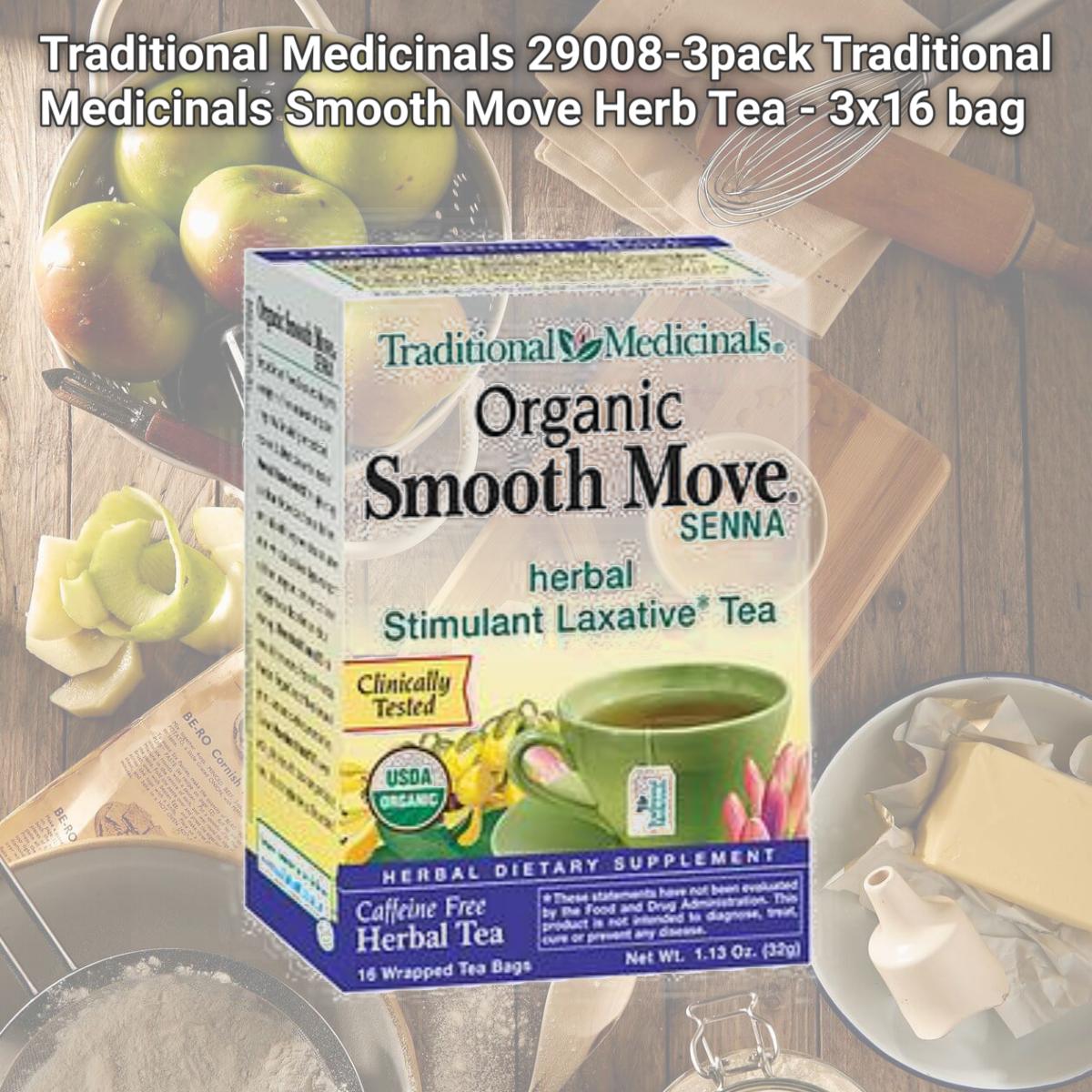 Picture of Traditional Medicinals 29008-3pack Traditional Medicinals Smooth Move Herb Tea - 3x16 bag