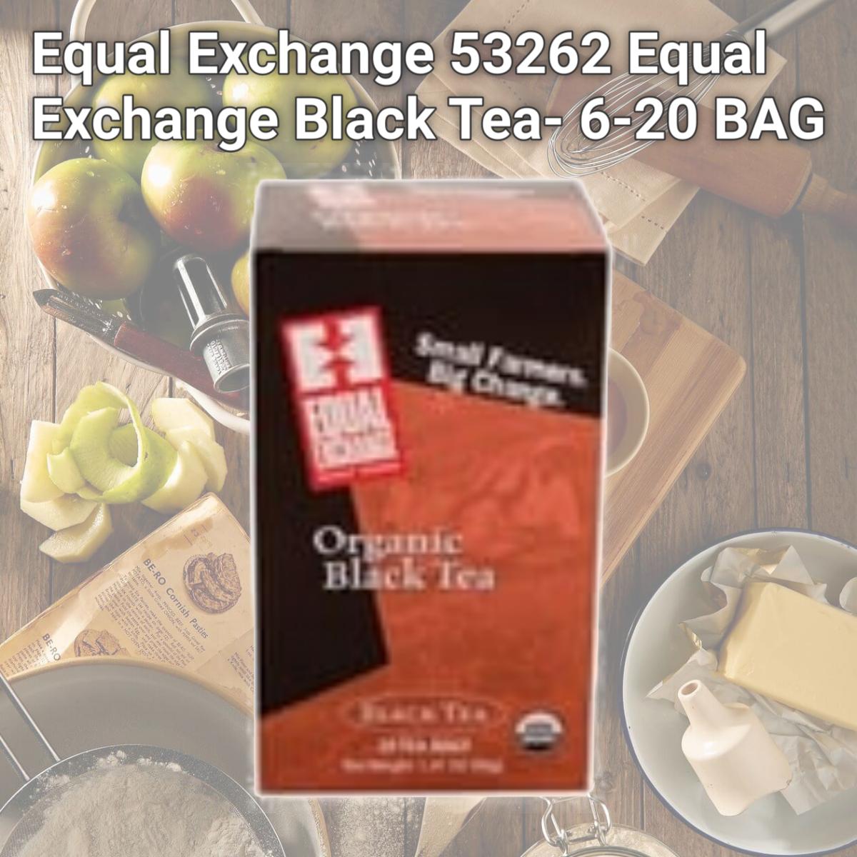 Picture of Equal Exchange 53262 Equal Exchange Black Tea- 6-20 BAG