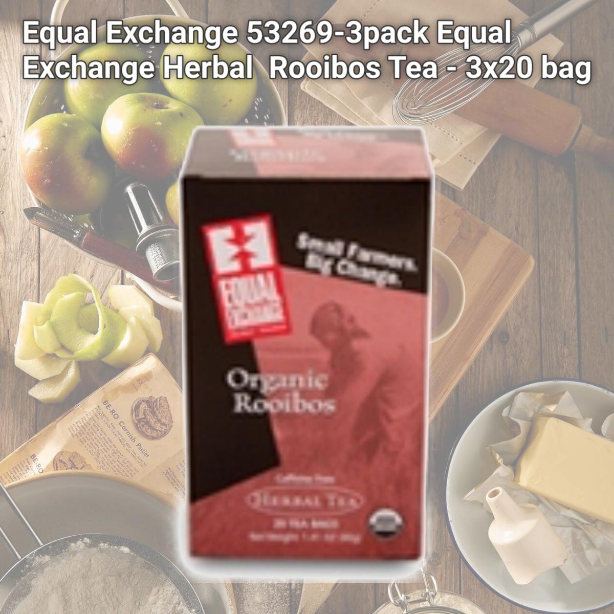Picture of Equal Exchange 53269-3pack Equal Exchange Herbal  Rooibos Tea - 3x20 bag