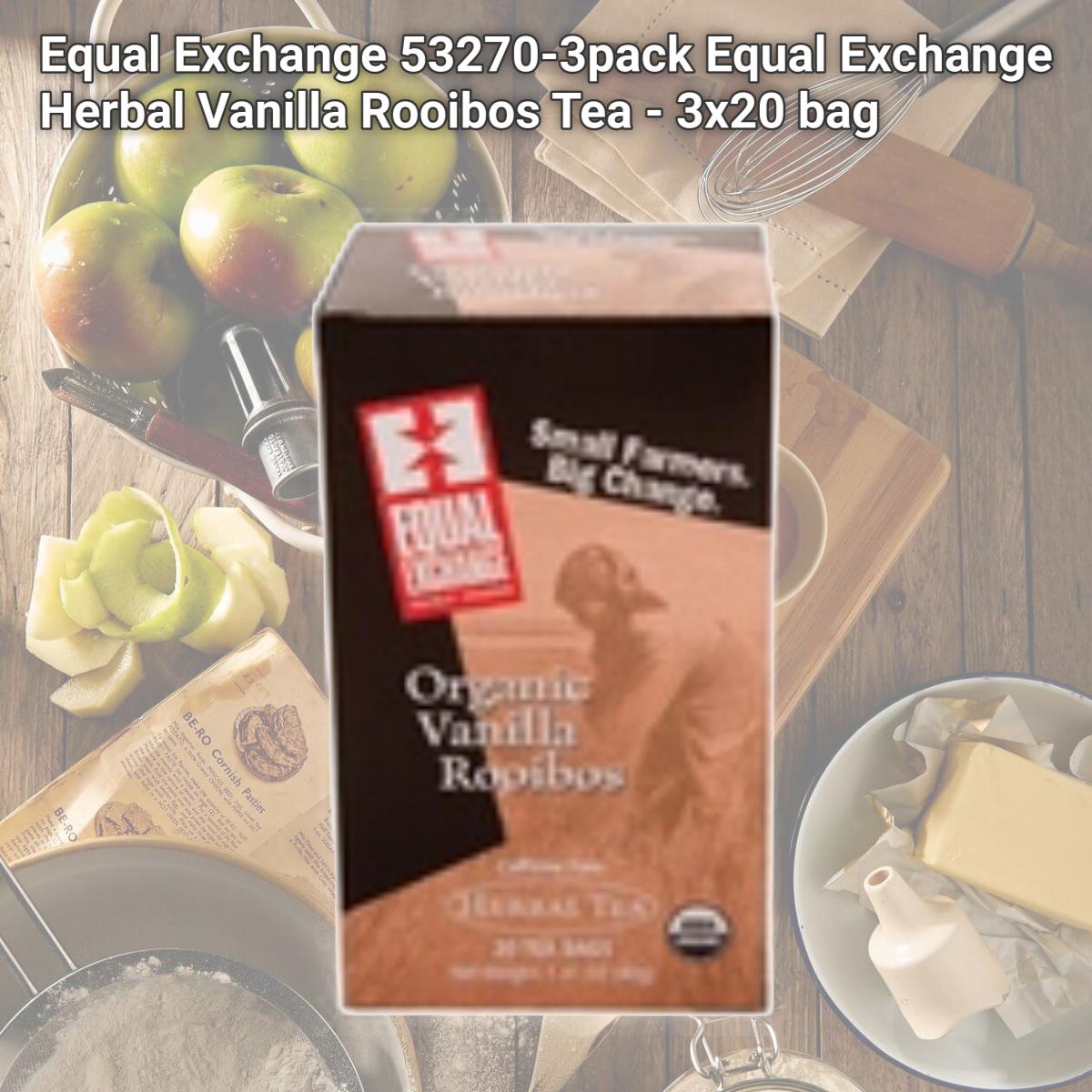 Picture of Equal Exchange 53270-3pack Equal Exchange Herbal  Vanilla Rooibos Tea - 3x20 bag