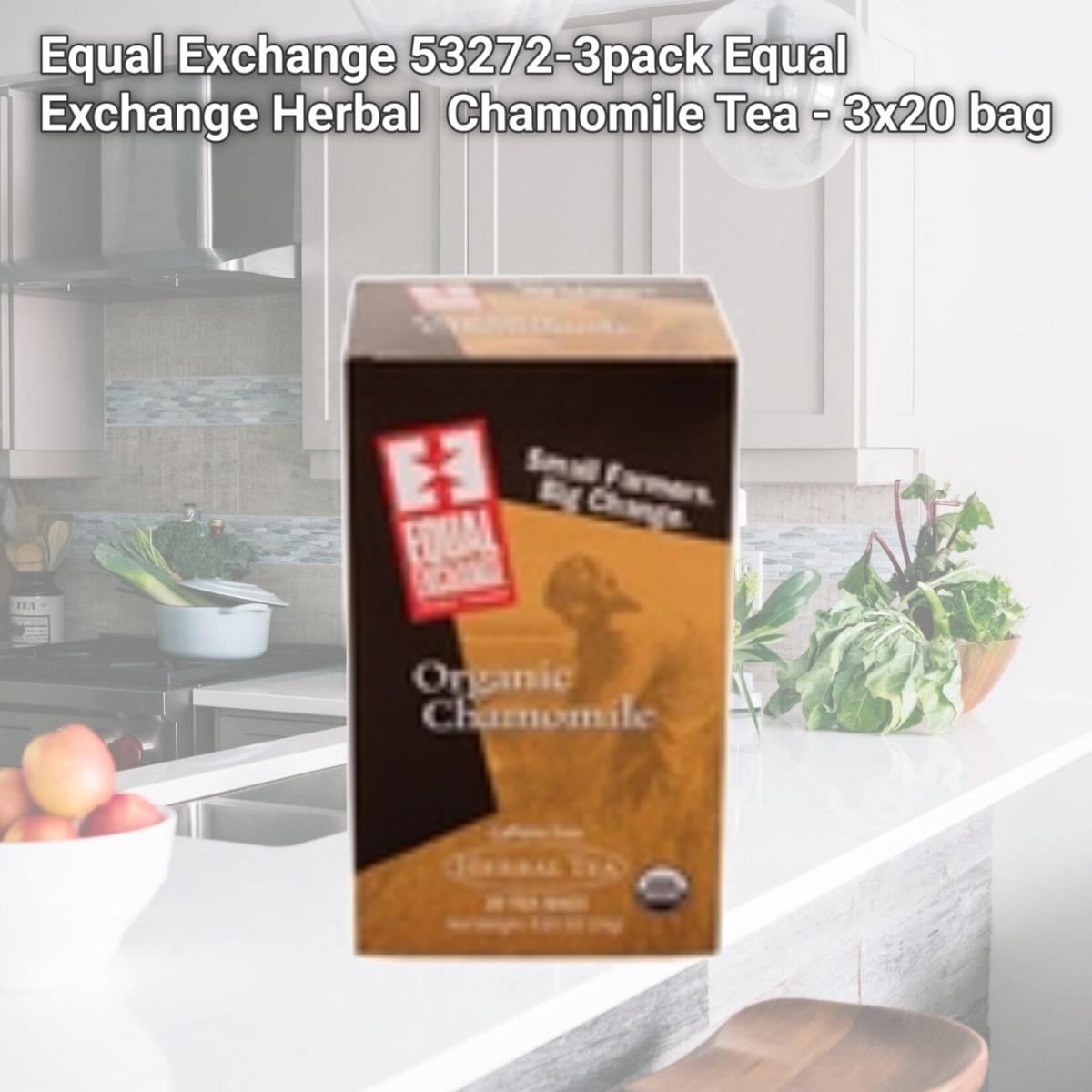 Picture of Equal Exchange 53272-3pack Equal Exchange Herbal  Chamomile Tea - 3x20 bag