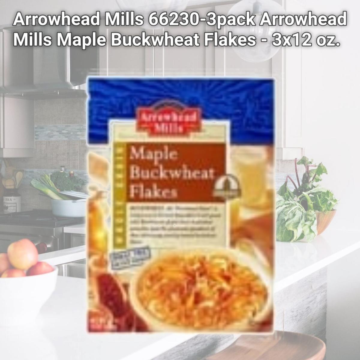 Picture of Arrowhead Mills 66230-3pack Arrowhead Mills Maple Buckwheat Flakes - 3x12 oz.