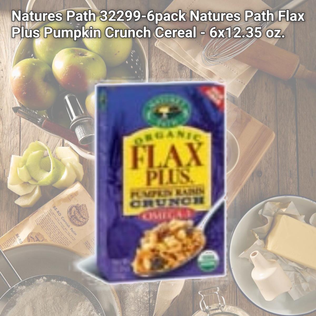 Picture of Natures Path 32299-6pack Natures Path Flax Plus Pumpkin Crunch Cereal - 6x12.35 oz.