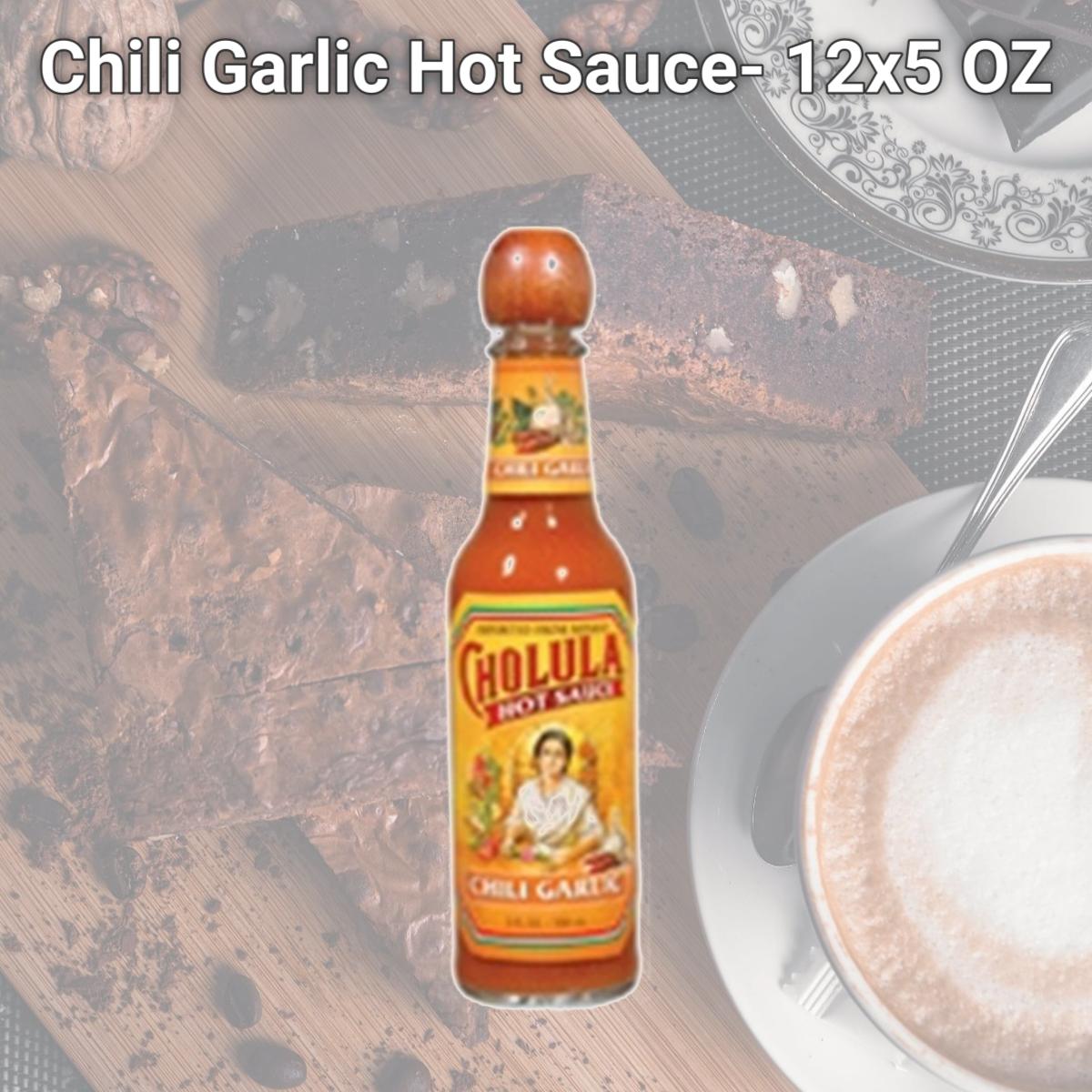 Picture of Cholula 76420 Cholula Chili Garlic Hot Sauce- 12x5 OZ