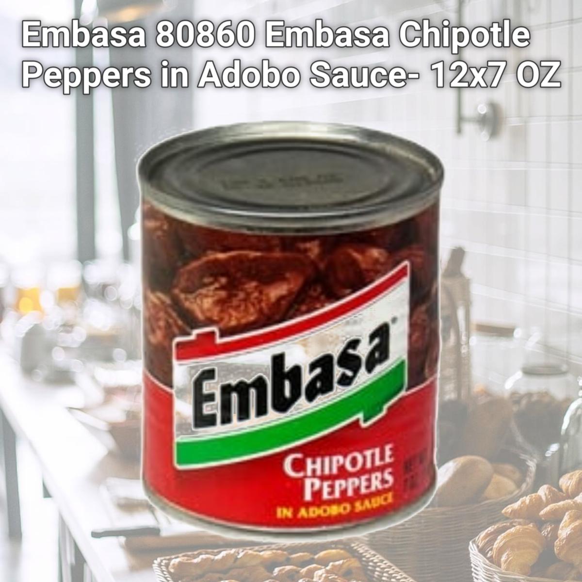 Picture of Embasa 80860 Embasa Chipotle Peppers in Adobo Sauce- 12x7 OZ