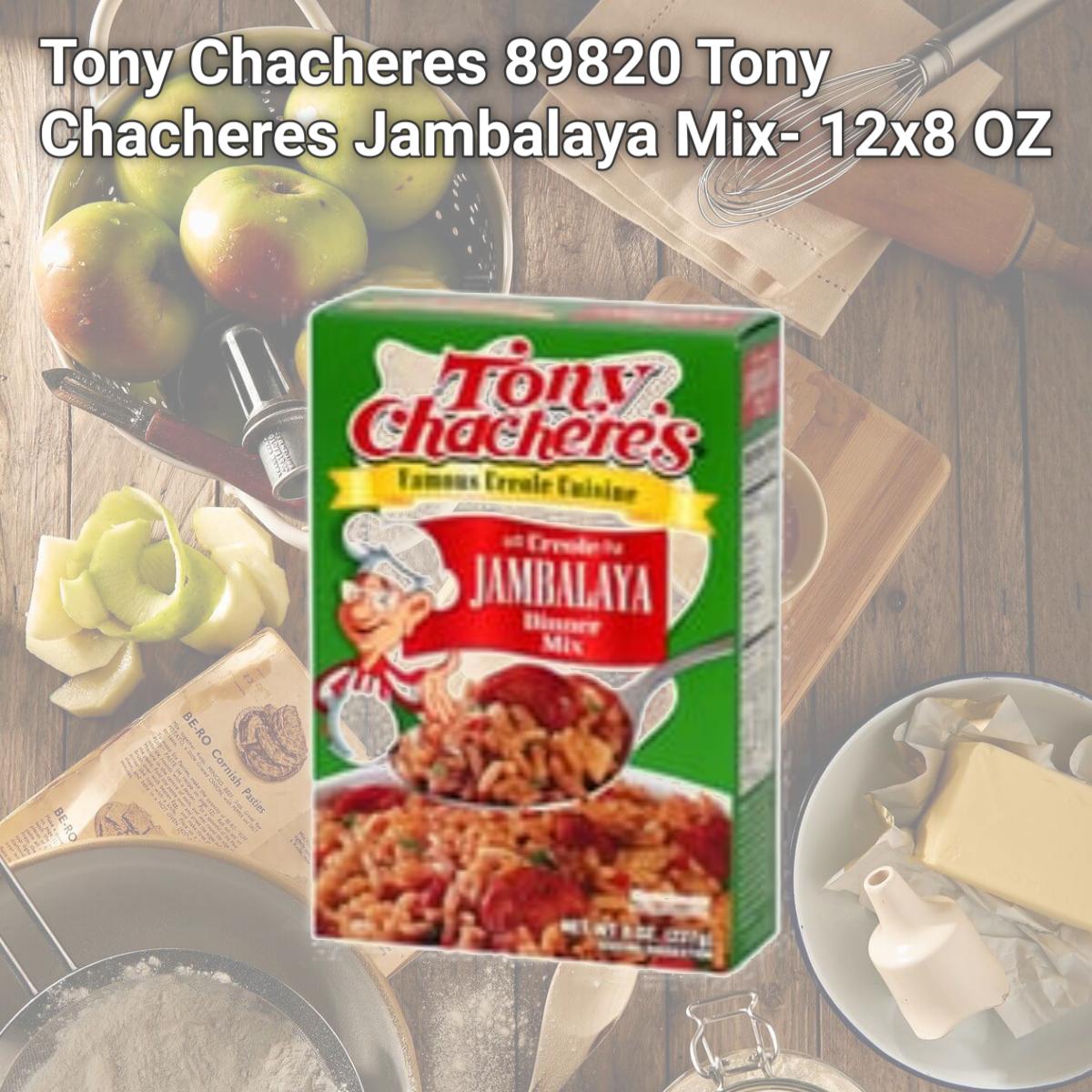 Picture of Tony Chacheres 89820 Tony Chacheres Jambalaya Mix- 12x8 OZ