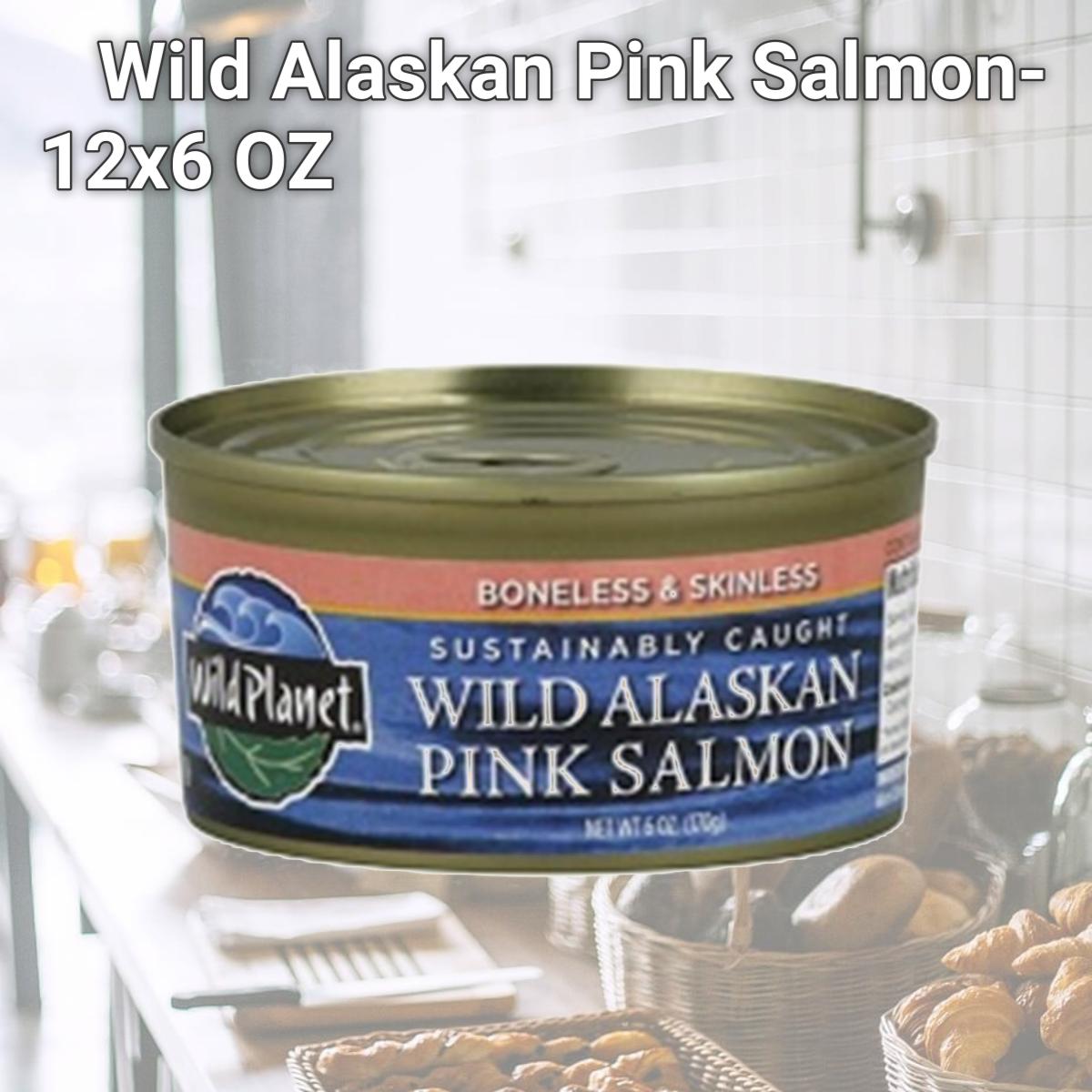Picture of Wild Planet 63565 Wild Planet Wild Alaskan Pink Salmon- 12x6 OZ