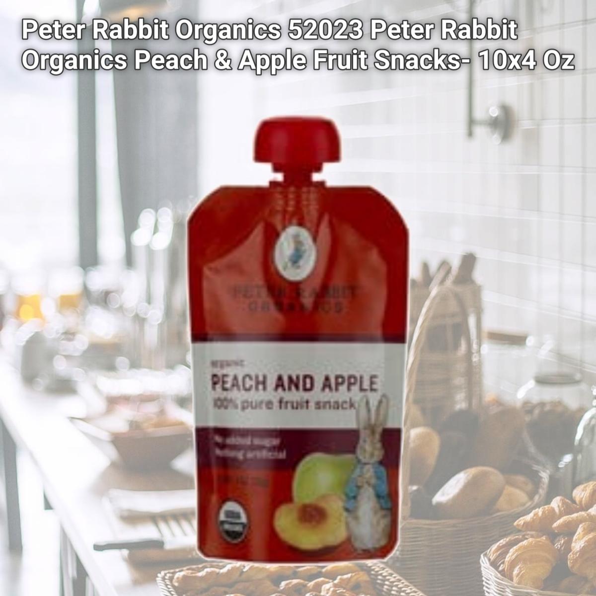 Picture of Peter Rabbit Organics 52023 Peter Rabbit Organics Peach & Apple Fruit Snacks- 10x4 Oz