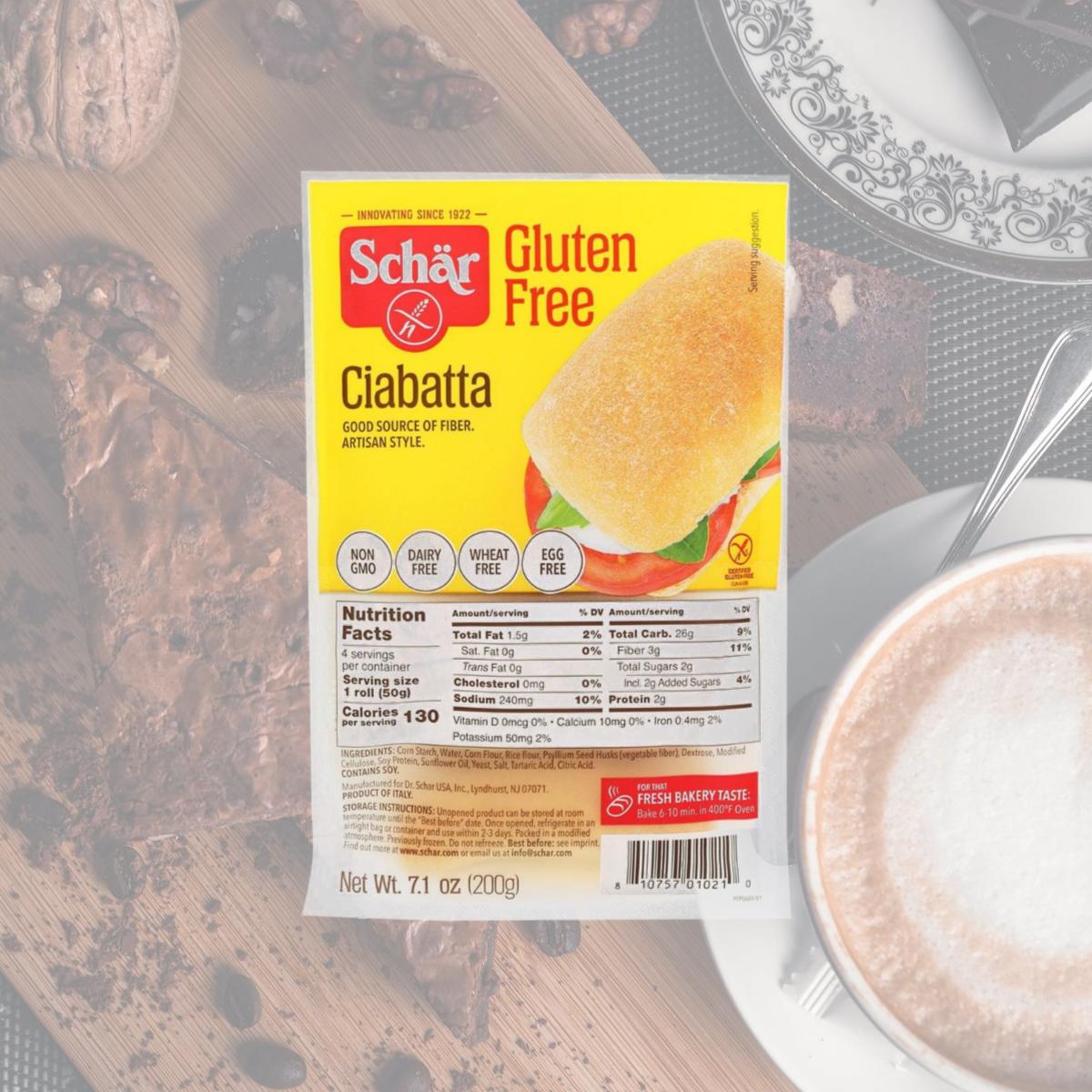 Picture of Schar 52938 Schar Ciabatta Parbaked Rolls - 5 x7 OZ