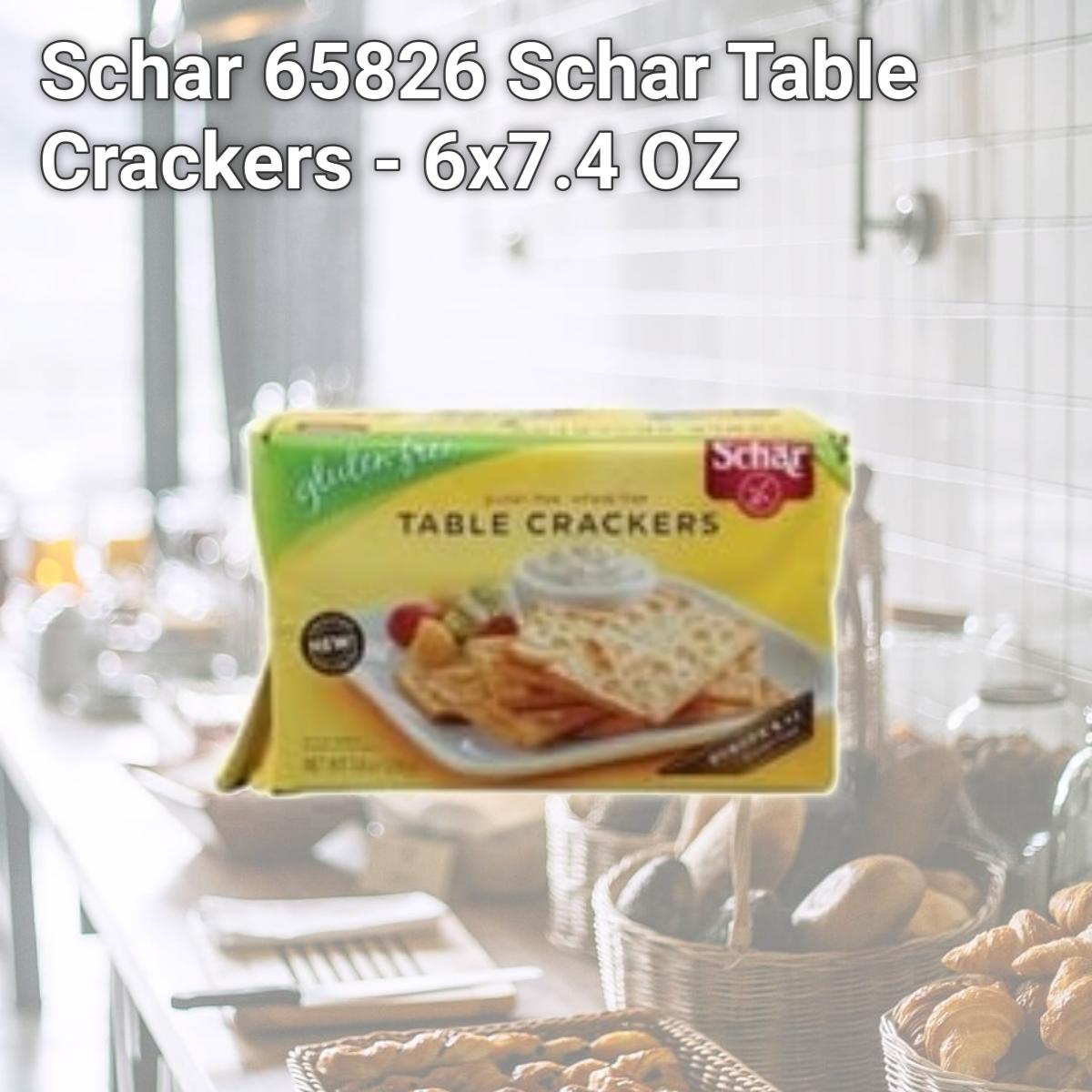 Picture of Schar 65826 Schar Table Crackers - 6x7.4 OZ