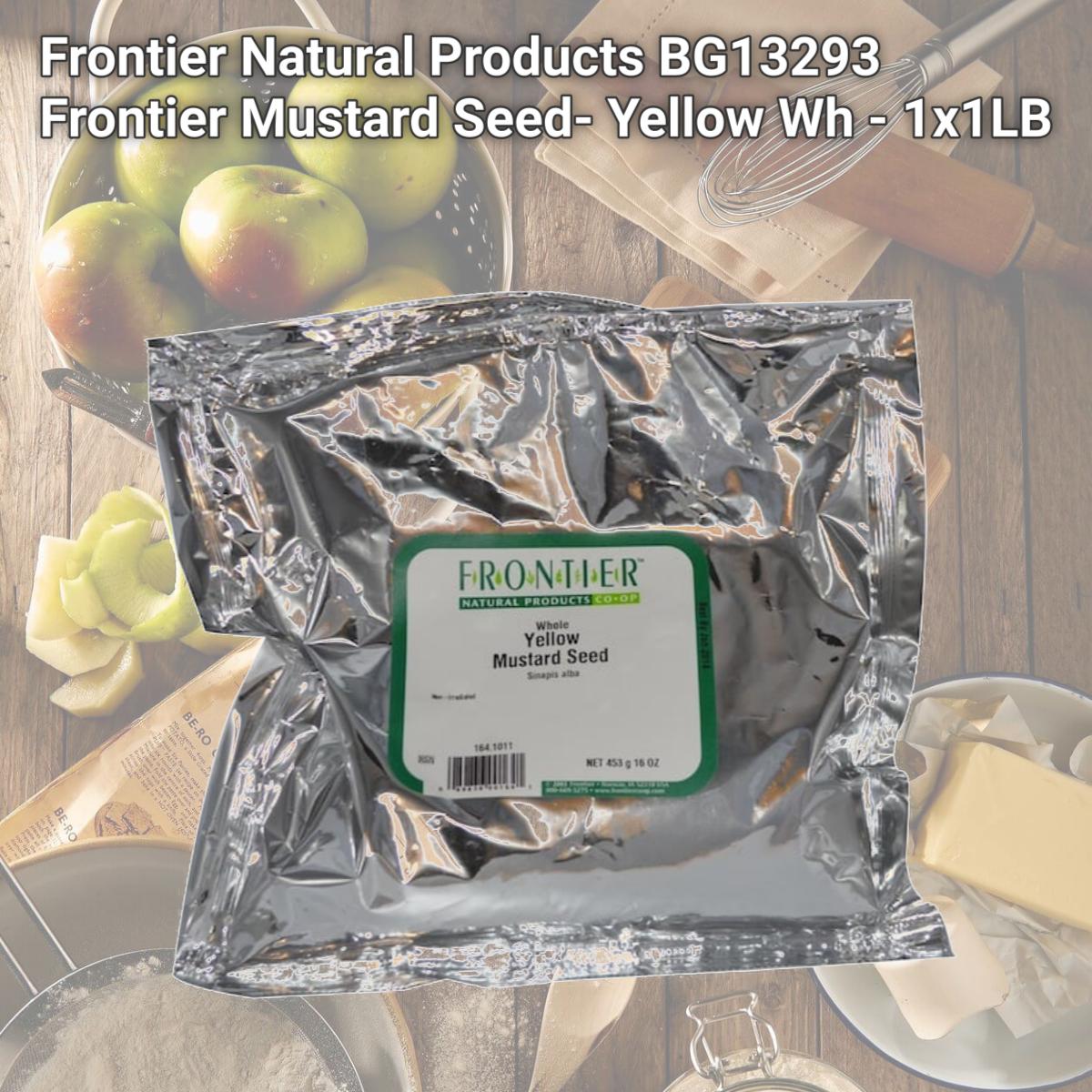 Picture of Frontier Natural Products BG13293 Frontier Mustard Seed- Yellow Wh - 1x1LB