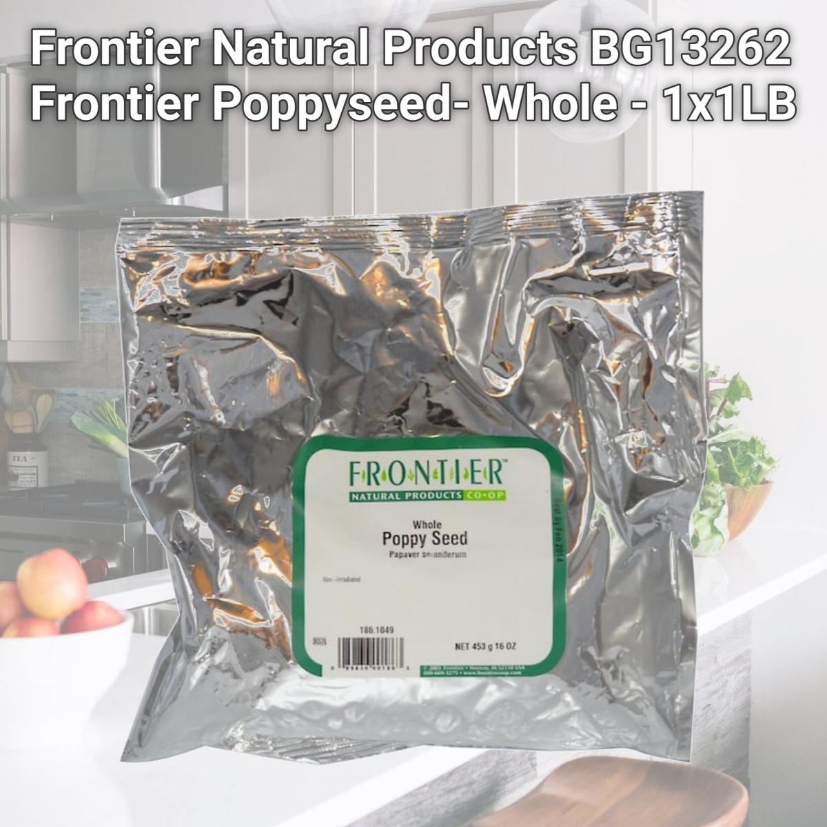 Picture of Frontier Natural Products BG13262 Frontier Poppyseed- Whole - 1x1LB